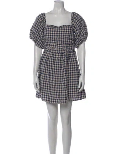 Pre-owned Dissh Linen Mini Dress In Multi
