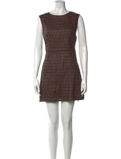 Pre-owned Dissh Linen Mini Dress In Multi