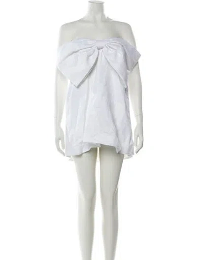 Pre-owned Dissh Linen Mini Dress In Neutral