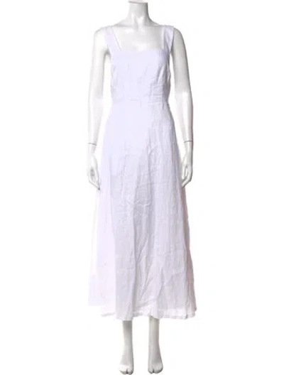 Pre-owned Dissh Linen Mini Dress In Neutrals