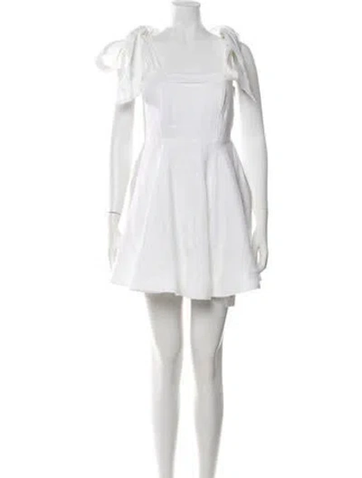 Pre-owned Dissh Linen Mini Dress In Neutrals