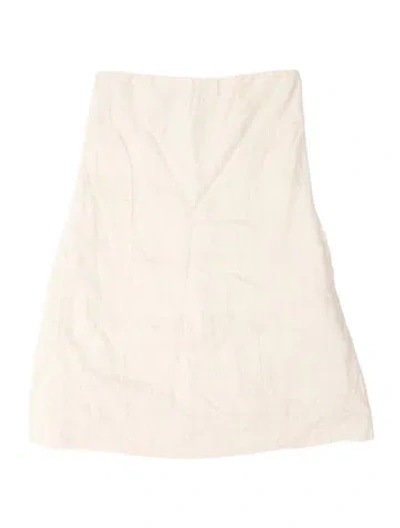 Pre-owned Dissh Linen Mini Dress In Neutrals