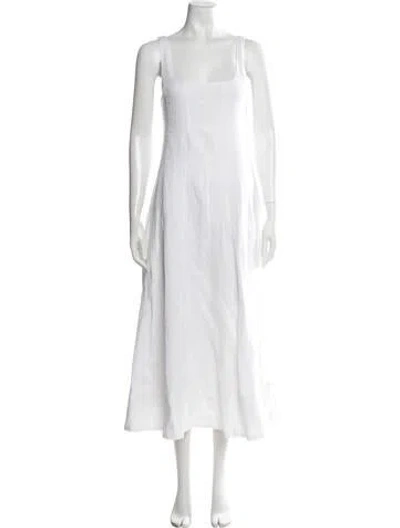 Pre-owned Dissh Linen Mini Dress In Neutrals
