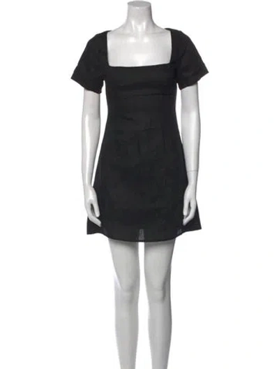 Pre-owned Dissh Linen Mini Dress W/ Tags In Black