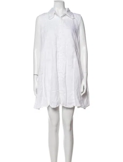 Pre-owned Dissh Linen Mini Dress W/ Tags In Neutrals