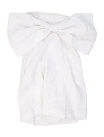 Pre-owned Dissh Linen Mini Dress W/ Tags In White