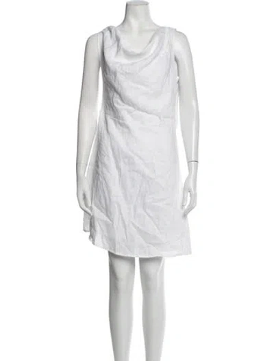 Pre-owned Dissh Linen Mini Dress W/ Tags In White