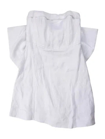 Pre-owned Dissh Linen Mini Dress In White