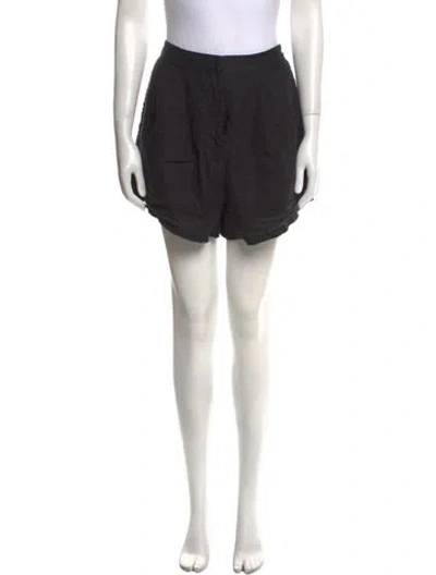 Pre-owned Dissh Linen Mini Shorts In Black