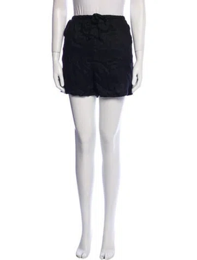 Pre-owned Dissh Linen Mini Shorts In Black
