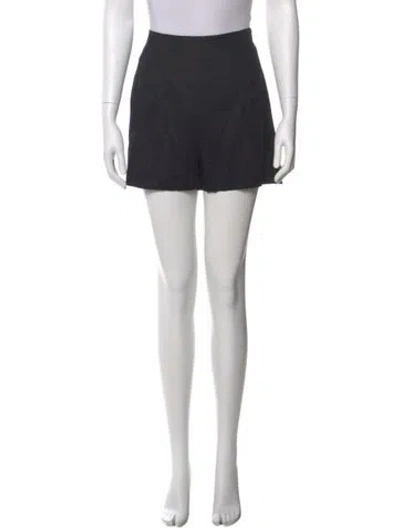 Pre-owned Dissh Linen Mini Shorts In Black