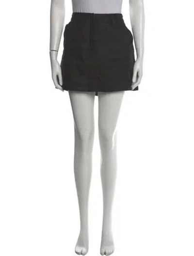 Pre-owned Dissh Linen Mini Shorts In Black