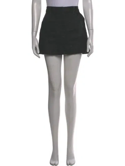 Pre-owned Dissh Linen Mini Shorts In Black