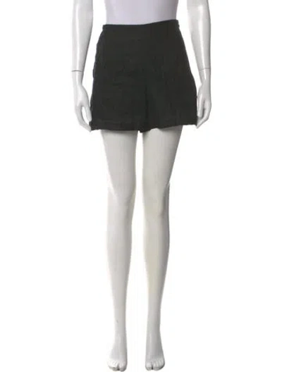 Pre-owned Dissh Linen Mini Shorts In Black