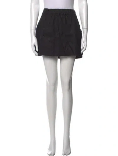 Pre-owned Dissh Linen Mini Shorts In Black