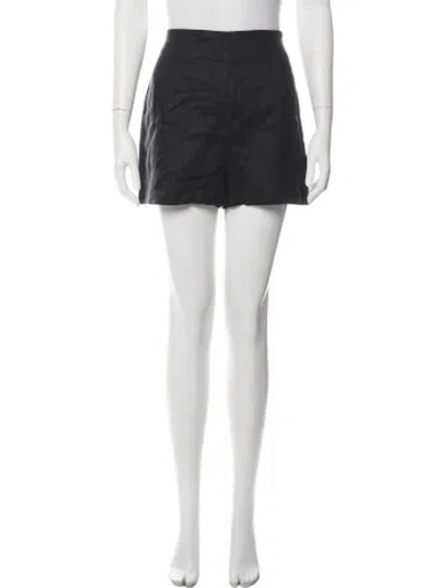Pre-owned Dissh Linen Mini Shorts In Black