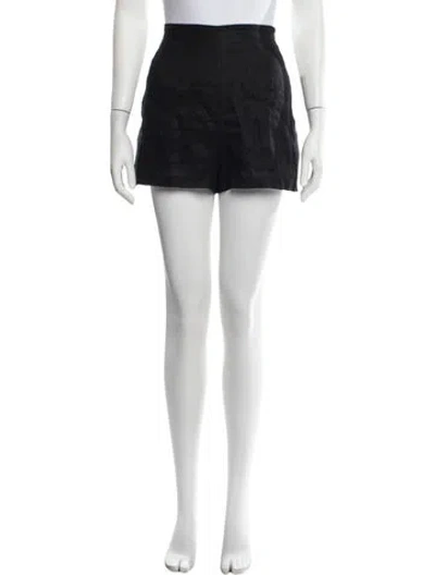 Pre-owned Dissh Linen Mini Shorts In Black