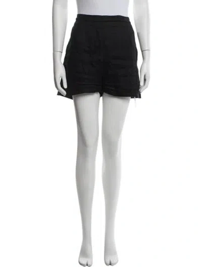 Pre-owned Dissh Linen Mini Shorts In Black