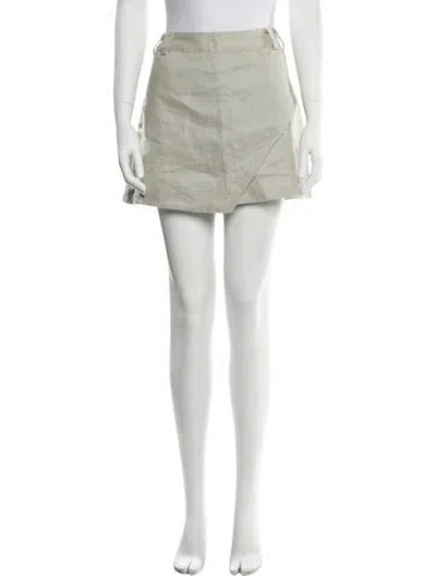 Pre-owned Dissh Linen Mini Shorts In Blue