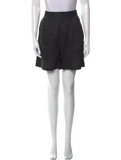 Pre-owned Dissh Linen Mini Shorts In Brown