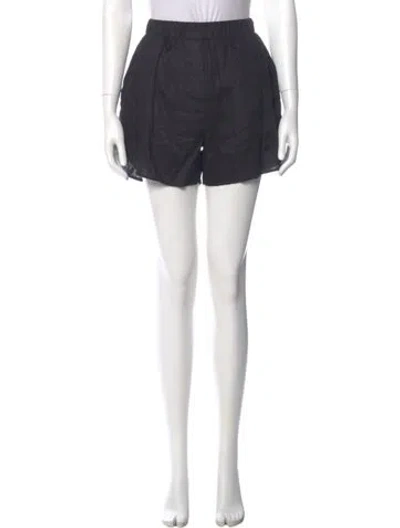 Pre-owned Dissh Linen Mini Shorts In Gray