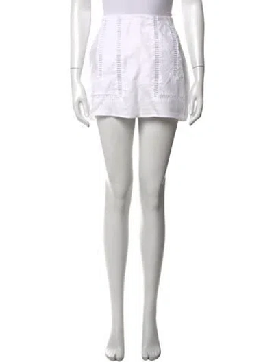 Pre-owned Dissh Linen Mini Shorts In Neutral