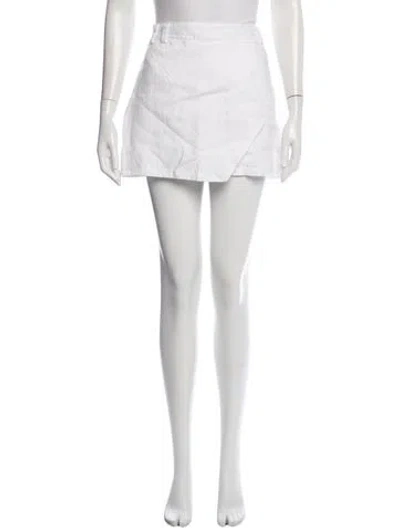 Pre-owned Dissh Linen Mini Shorts In Neutral