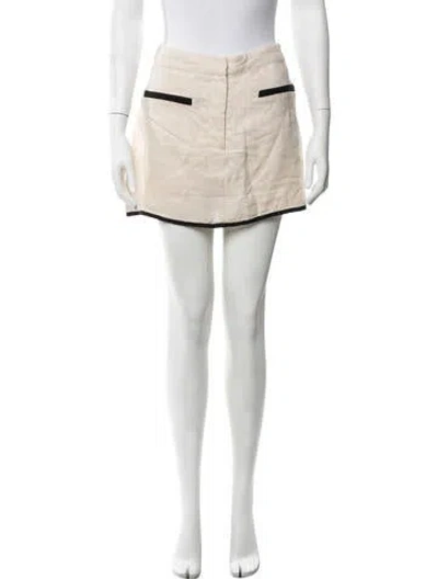Pre-owned Dissh Linen Mini Shorts In Neutrals