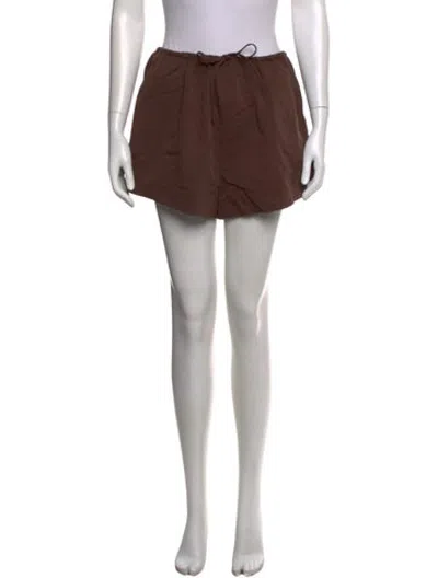 Pre-owned Dissh Linen Mini Shorts W/ Tags In Brown