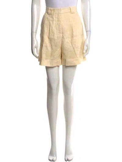 Pre-owned Dissh Linen Mini Shorts W/ Tags In Neutral