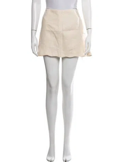 Pre-owned Dissh Linen Mini Shorts W/ Tags In Neutrals