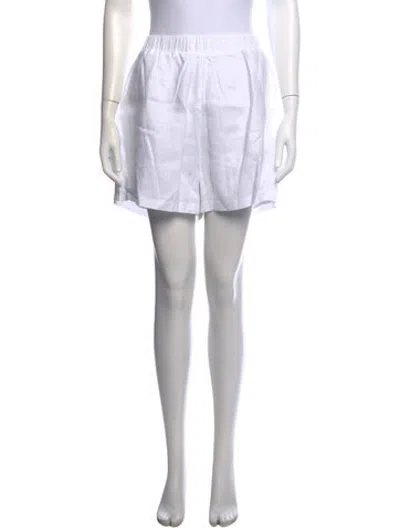Pre-owned Dissh Linen Mini Shorts W/ Tags In White