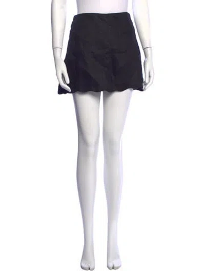 Pre-owned Dissh Linen Mini Skirt W/ Tags In Blue
