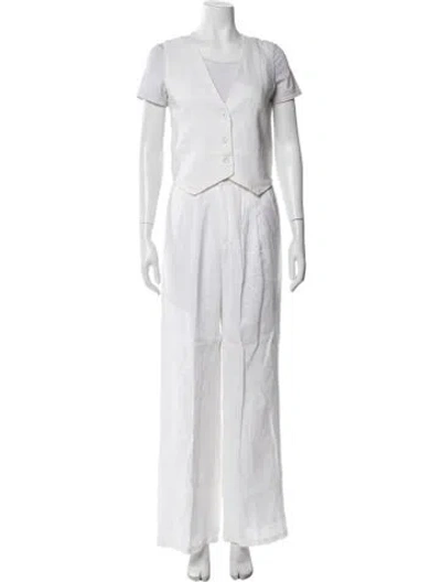 Pre-owned Dissh Linen Pant Set In Multi