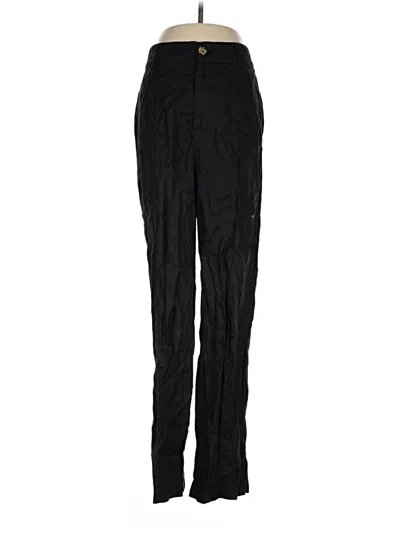 Pre-owned Dissh Linen Pants In Black