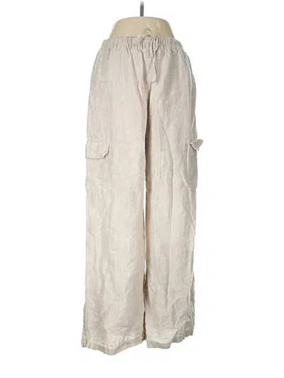 Pre-owned Dissh Linen Pants In Ivory