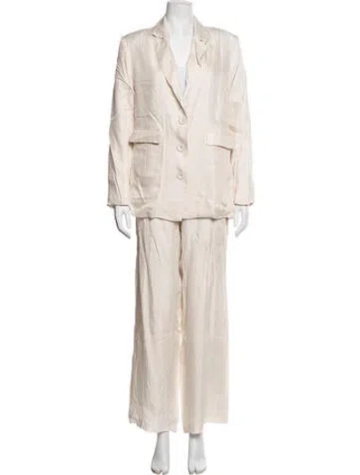 Pre-owned Dissh Linen Pantsuit In Neutrals