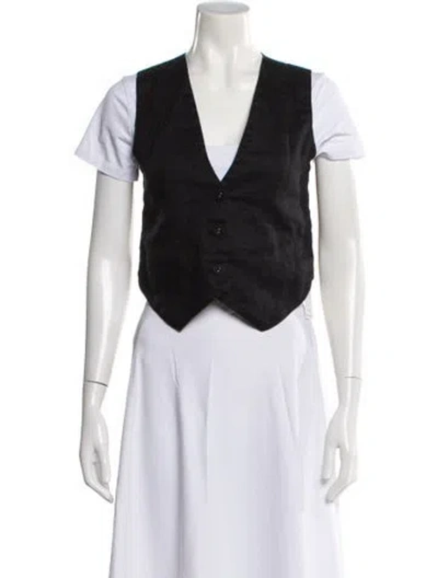 Pre-owned Dissh Linen Vest In Gray