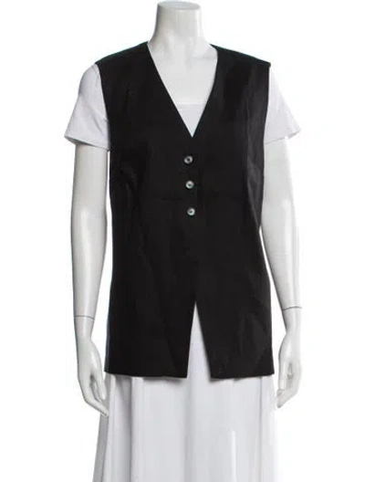 Pre-owned Dissh Linen Vest In Gray