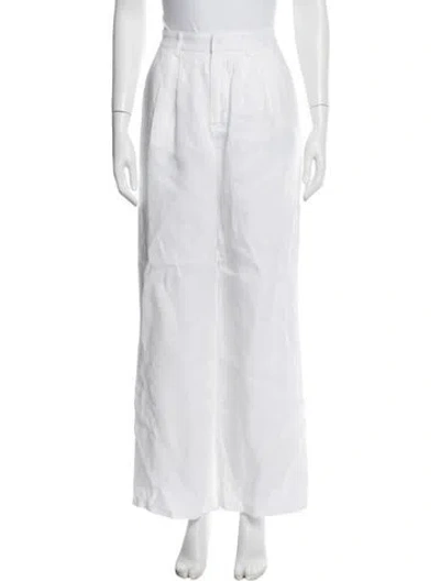 Pre-owned Dissh Linen Wide Leg Pants In Blue