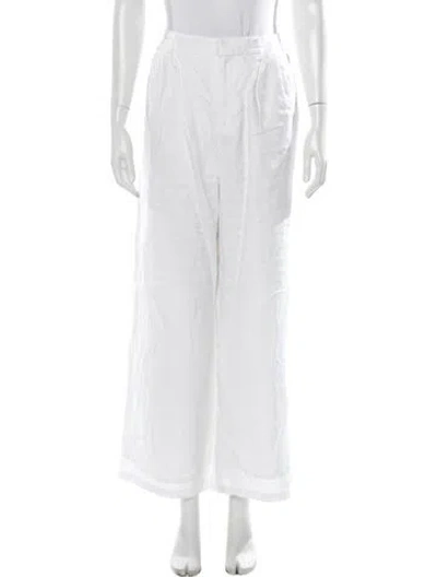 Pre-owned Dissh Linen Wide Leg Pants In Neutrals