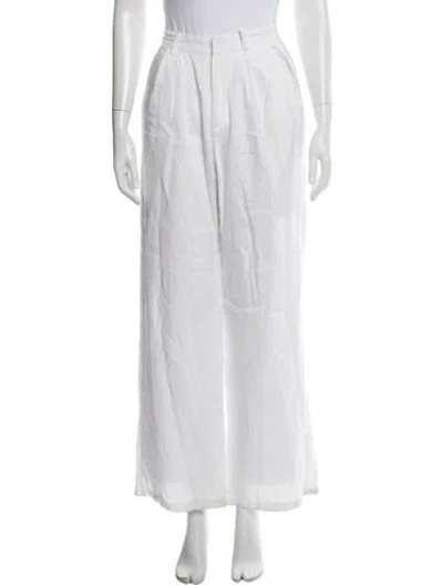 Pre-owned Dissh Linen Wide Leg Pants In Neutrals