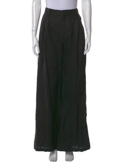 Pre-owned Dissh Linen Wide Leg Pants W/ Tags In Black