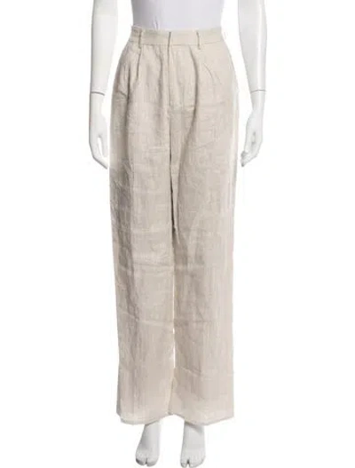 Pre-owned Dissh Linen Wide Leg Pants W/ Tags In Neutrals