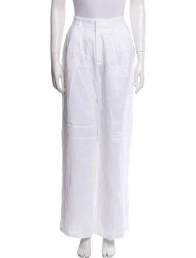 Pre-owned Dissh Linen Wide Leg Pants W/ Tags In White