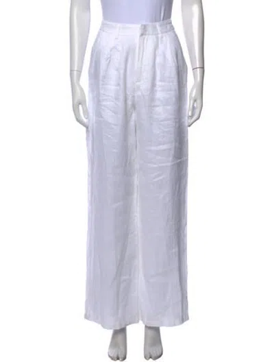 Pre-owned Dissh Linen Wide Leg Pants W/ Tags In White