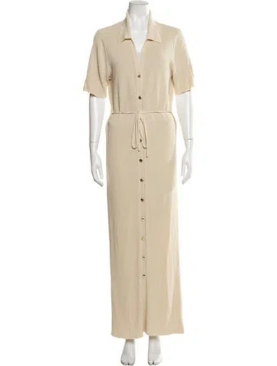 Pre-owned Dissh Long Dress In Neutral