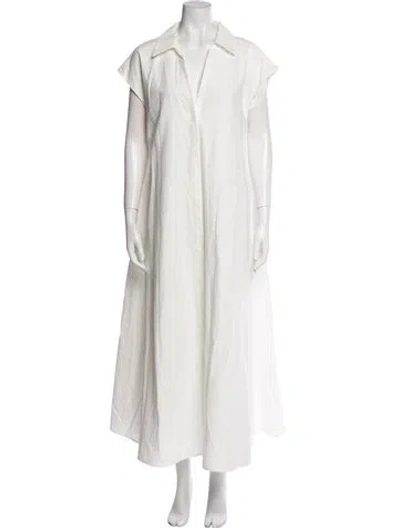 Pre-owned Dissh Long Dress In White