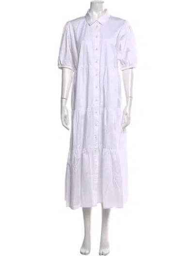 Pre-owned Dissh Long Dress In White