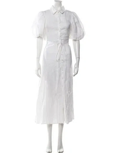Pre-owned Dissh Long Dress In White